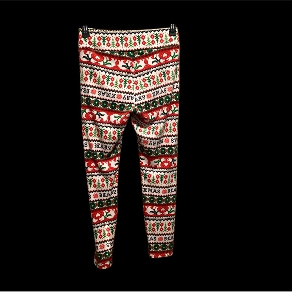 WOMENS NO BOUNDARIES CHRISTMAS PAJAMA BOTTOMS SIZE M & L GENTLY WORN - Picture 6 of 7